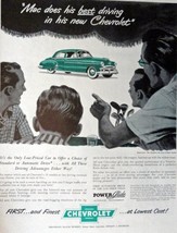 1950 Chevrolet, Print Ad. 50&#39;s full page color Illustration, 10 1/4&quot; x 1... - £14.30 GBP