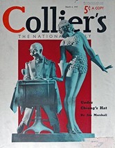 Collier's Magazine, Color Illustration, Print art, Oringial Vintage 1937 Cove... - $17.89