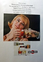 Martini &amp; Rossi Vermouth, full page Color Illustration, 10 1/2&quot; x 13 1/2... - £14.06 GBP