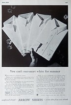 1935 Fashions, Print Ad. B&amp;W Illustration (Arrow Shirts) original Vintage 193... - £14.28 GBP
