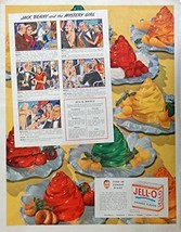 Jell-o, Print Ad. 30&#39;s B&amp;W Illustration (Jack Benny, Mystery Girl) Original 1... - £8.78 GBP