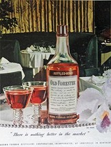 Old Forester Whiskey, 40&#39;s Print ad. Full Page Color Illustration (there is n... - £8.59 GBP