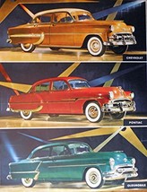 1953 Chevrolet, Pontiac, Oldsmobile Cars, 50&#39;s Print ad. Full Page Color... - £14.03 GBP