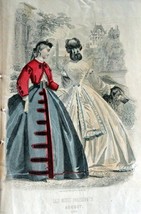 This vintage fashion print is originally from Les Modes Parisiennes Peterson&#39;... - £14.29 GBP