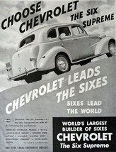 1938 Chevrolet, Print advertisment. 30's full page B&W Illustration, 10 1/2" ... - $17.89