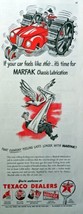 Texaco Dealers, Color print ad. Painting, Illustration (Marfak Chassis L... - $17.89