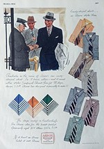 Arrow Shirts, Fashion Page. Original Vintage 30&#39;s Esquire Magazine Full Page ... - £14.03 GBP