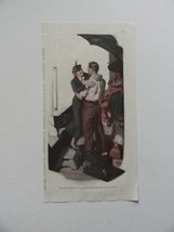 Saul Tepper, 30&#39;s Color Illustration/ Painting, print art (woman kissing man)... - £14.36 GBP