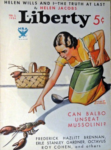 Revere F. Wistehuff, Liberty magazine, 1934 cover art by Revere F. Wistehuff ... - $17.89