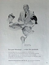 Massachusetts Mutual Life Insurance Co. 60&#39;s Print Ad. Full Page P&amp;W Illustra... - £14.01 GBP