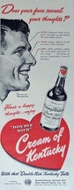 Cream of Kentucky Whiskey, 40's Print Ad. Color Illustration (Norman Rockwell... - $17.89
