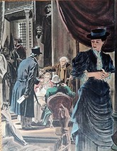 Robert Fawcett, 50's Full Page Color Illustration, print art, (George Washing... - $17.89
