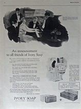 Ivory Soap, 20&#39;s Print Ad. Full Page B&amp;W Illustration (Sally Jollyco&#39;s natura... - £14.09 GBP