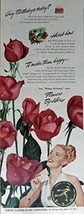 Flowers By Wire, 40&#39;s Print ad. Color Illustration (FTD Shop) Original V... - £14.30 GBP