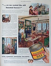 Johnson&#39;s Wax, 40&#39;s Full Page Color Illustration,print art, (old hunted house... - £14.09 GBP
