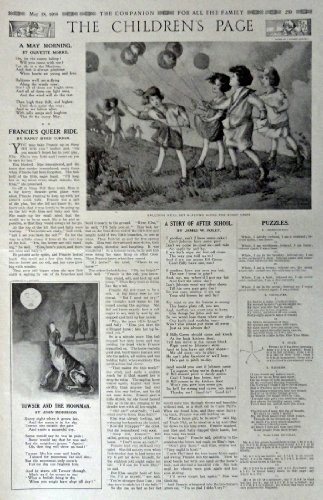 The Children's Page, May 18, 1916, The Youth's Companion [279]. Stories, Puzz... - $17.89