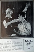 Agfa Film, 40&#39;s Print ad. B&amp;W Illustration (don&#39;t call it magic!) Original Vi... - £13.98 GBP