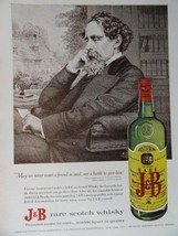 J&B Whiskey, 60's Full Page Color Illustration, 8 1/2" x 11" Print Ad. (charl... - $17.89