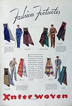 Interwoven Socks, Fashion Page. Original Vintage 30&#39;s Esquire Magazine F... - £10.26 GBP