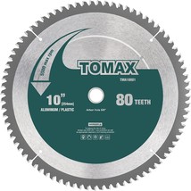 Tomax 10-Inch 80 Tooth Tcg Aluminum And Non-Ferrous Metal Saw Blade, Inc... - $38.99