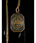 1852 Michigan College pendant ALL Frosh medal necklace msnc state normal... - £58.97 GBP