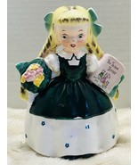 Rare Vintage 1956 Napco Figurine Planter Goldilocks A1720E From The Thre... - $63.84 CAD