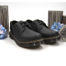 Dr. Martens 1461 Frill Black Lux Nappa Leather Lace Up Oxford Shoes Size 7 NIB - £103.23 GBP