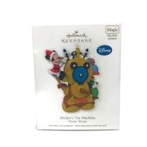 2012 Hallmark Keepsake Ornament Mickey&#39;s Toy Machine Disney Magic Sound Motion - £18.07 GBP