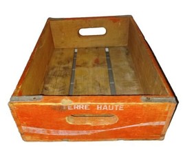 Vintage Enjoy COCA-COLA Wood Bottle Terra Haute Wooden Crate - £25.53 GBP