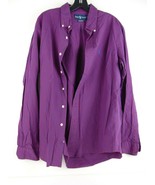 Ralph Lauren Custom Fit Purple Button Down Shirt Mens L - £19.54 GBP