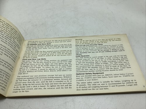 1974 PLYMOUTH SATELLITE OWNERS OPERATORS Item image 7