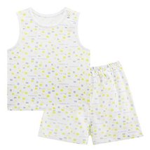 Baby Toddler Underwear Set Infant Vest&Shorts 2 Pieces Printing Green&Gray 6-9M