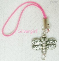 Cell phone charm pink sp dragonfly thumb200