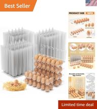 160 Pack Egg Cartons Cheap Bulk, 12 Count Clear Empty Egg Cartons for Fr... - $69.75