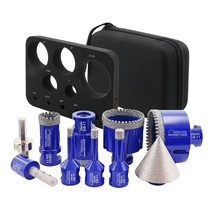 Shdiatool Diamond Drill Core Bits Kit Hole, 6/8/10/35/50/65/10/25Mm/2Inc... - $137.99