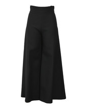 Valentino Garavani Wide-Leg Trousers In Wool Women Black Size 38 - $200.45