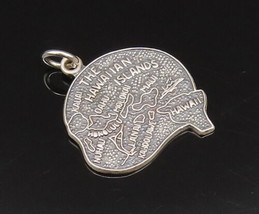 925 Sterling Silver - Vintage The Hawaiian Islands Souvenir Pendant - PT21366 - £26.17 GBP