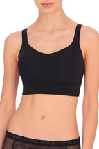 Natori 723276 Bliss Flex Wireless Contour Bralette SZ M (36)  Black - £29.16 GBP