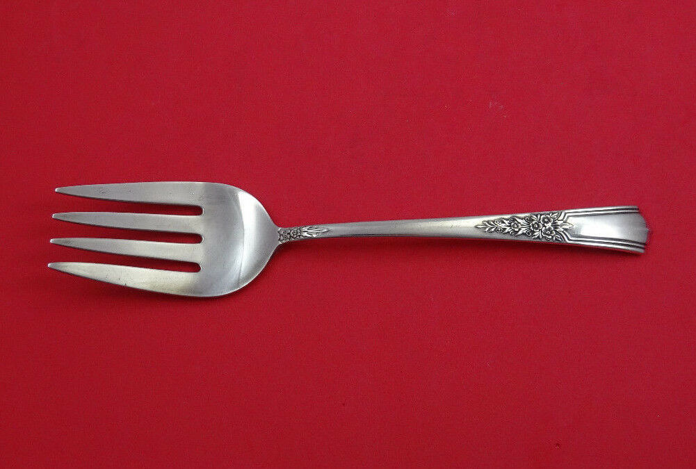 Gaycourt by Lunt Sterling Silver Cold Meat Fork 8 5/8" Serving - $107.91