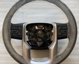 OEM factory original dark brown leather heated steering wheel for some 1... - £93.57 GBP