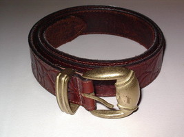 Genuine Leather Belt Women&#39;s size Medium Reddish Brown SALE - $14.99