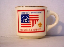 BSA 1970&#39;s Boy Scout Coffee Mug Cup America&#39;s Bicentennial Festival USA ... - £3.88 GBP