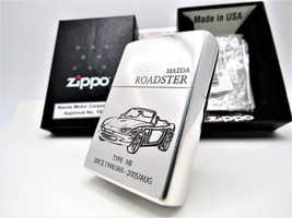 Mazda Roadster Type NB Engraved Zippo Oil Lighter 2022 MIB - $100.50