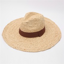 Straw Hat Women Summer Big  Embroidery  Protection Floppy Foldable Beach Hats fo - £111.90 GBP