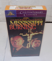 Mississippi Burning VHS Movie 1988 Gene Hackman Willem Dafoe Sealed - $12.72