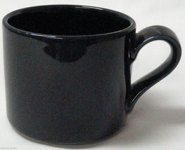 Dansk Demitasse Tea Cup Saucer Set Cobalt Blue Cream Off White Mug Plate Bistro - £17.38 GBP