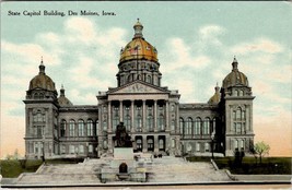 Des Moines Iowa State Capitol Building Unposted c1915 Postcard X10 - £5.46 GBP