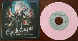 CYNDI LAUPER Funnel of Love b/w Misty Blue - Promo 7&quot; Pink Vinyl 45 Card/Record - £11.78 GBP
