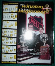 1998 1999 Boston Bruins Poster Schedule The Winning Is Just Beginning Se... - $9.95