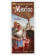 Fly American Airlines to Mexico Brochure 1955 - $23.76